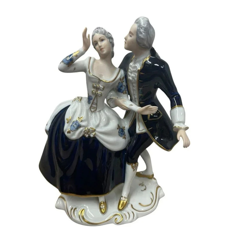 Vintage Royal Dux Bohemia Porcelain Dancing Figurine Czech Republic # 137 25